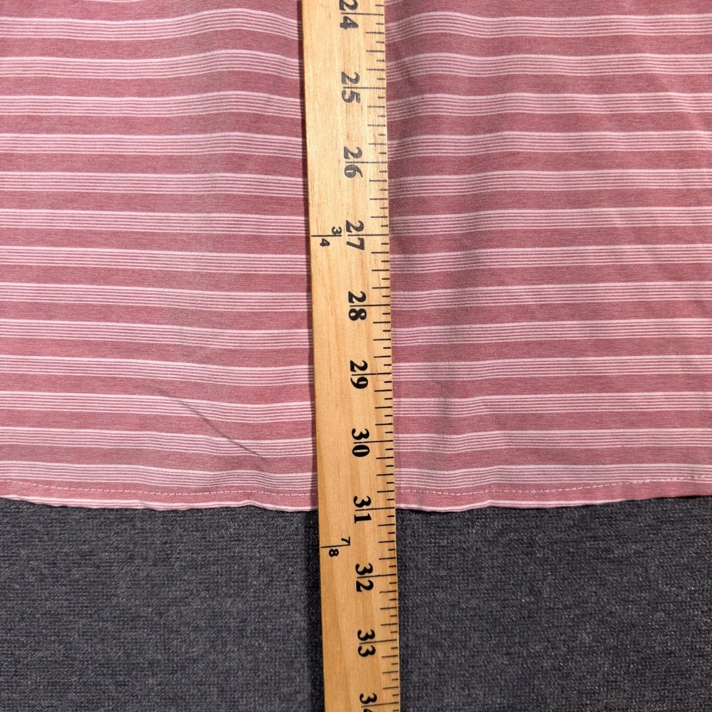 Columbia Short Sleeve Button Up Men XXL Red Striped Omni-Shade Fishing Shirt